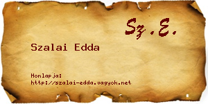 Szalai Edda névjegykártya